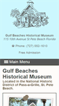 Mobile Screenshot of gulfbeachesmuseum.com